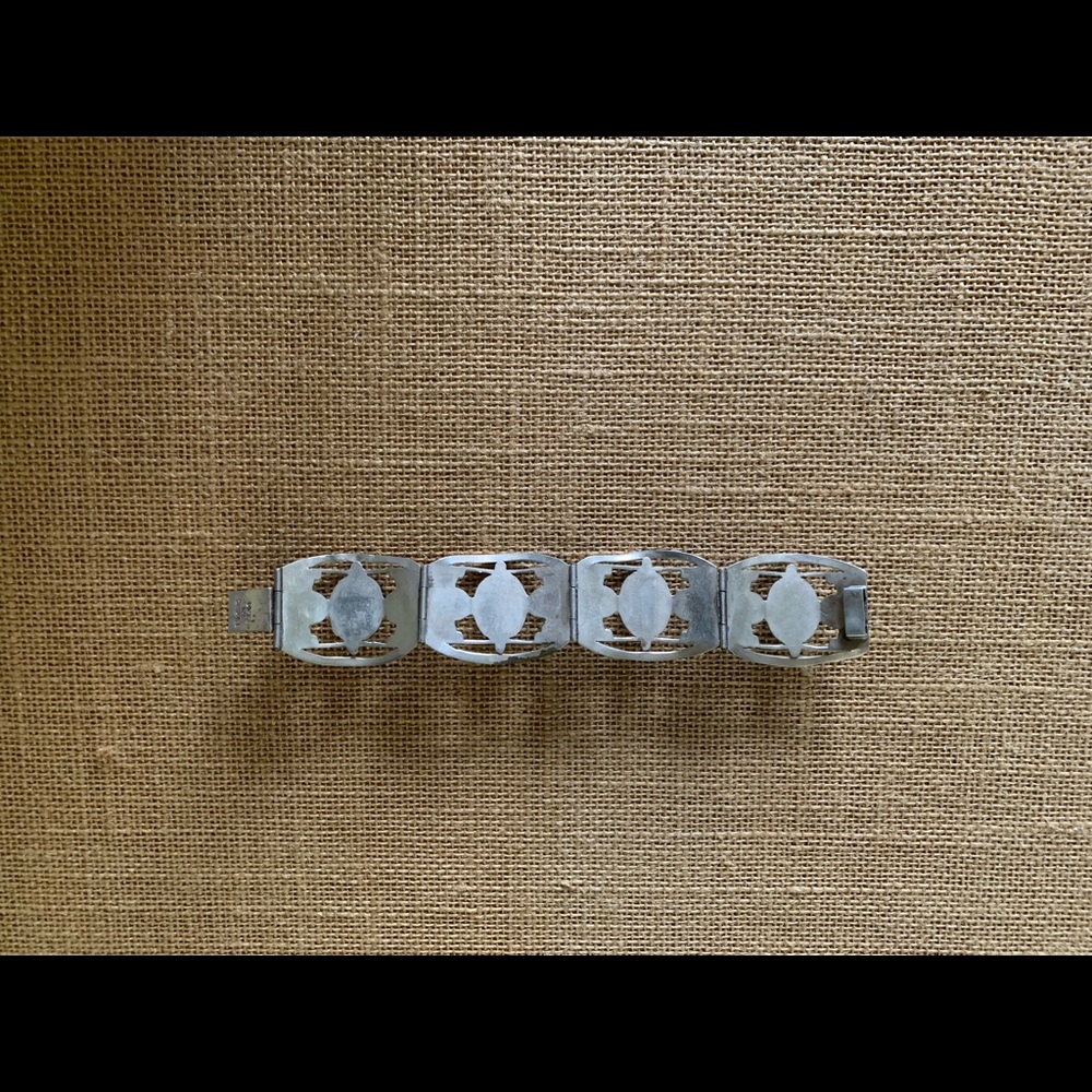 VINTAGE TAXCO 925 MEXICO STONE BRACELET - Picture 7 of 7